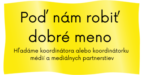 Hľadáme človeka na PR